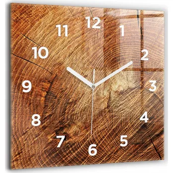 Hodiny Nástěnné hodiny Wallfluent hnědé 60 cm