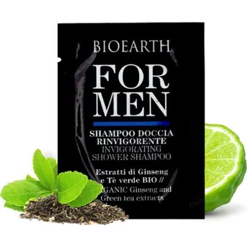 Sprchový gel BIOEARTH Vzorek: Sprchový gel a šampon pro muže 3ml