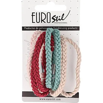 Gumičky do vlasů Eurostil Professional - barevné, 8 ks (07460)