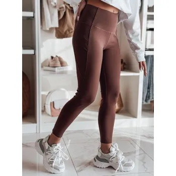 Dámské legíny Dámské legíny s vysokým pasem FLEXION světle hnědé