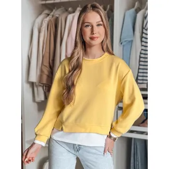 Dámská mikina LUZZIO žlutá dámská halenka oversize