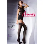 Punčochy samodržící Annes Sila 40 DEN 1/2 S/M černá