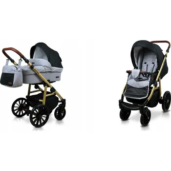 Kočárek Dětský kočárek 2v1 BabyLux Aspero ALU - hluboký kočárek a sportovní verze
