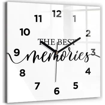 Hodiny Nástěnné hodiny Wallfluent bílé 30 cm