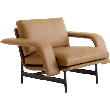 Křeslo &Tradition Křeslo Meantime AV29, cognac/black