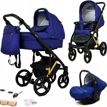 Kočárek BabyLux Dětský kočárek 3v1 UZO ALU (hluboký, sportovní a autosedačka)