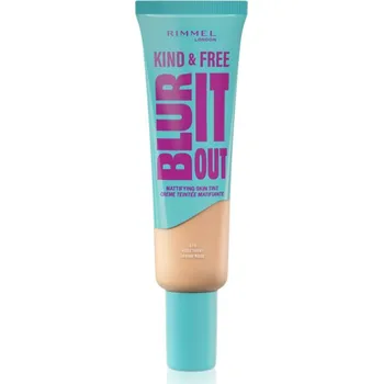 Přípravek na tvář Rimmel Kind & Free Blur It Out lehký hydratační make-up SPF 20 odstín 010 Rose Ivory 30 ml