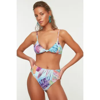 Dámská móda Bikiny spodní díl Trendyol High waist Trendyol šedá 1797685