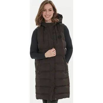 Dámská vesta Dámská dlouhá vesta Weather Report Chief W Weather report hnědá 3085689