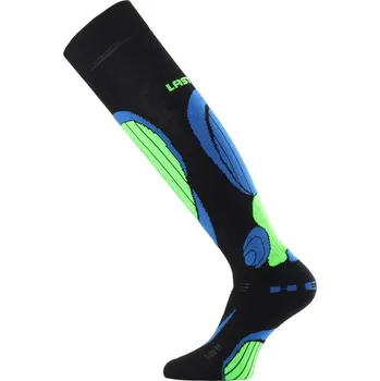 LASTING SBP podkolénka lyžařké černo-modro-zel.