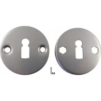 Dveřní kování SPODNÍ ROZETA KLIKY STŘÍBRNÁ KLÍČOVÁ DÍRKA