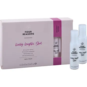 Vlasová regenerace Ampulky pro dlouhé, chemicky ošetřené a lámavé vlasy Four Reasons Professional Lively Lengths Shot - 6 x 13 ml + dárek zdarma