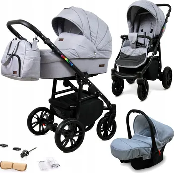 Kočárek Dětský kočárek 3v1 BabyLux Colorlux - sporťák, hluboká korba, autosedačka