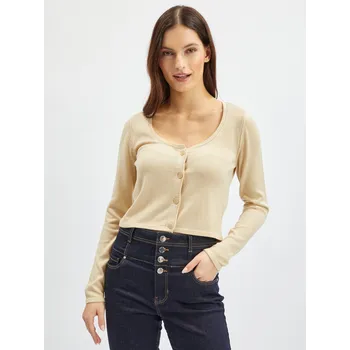 Dámské oblečení Orsay Béžový dámský kardigan - Dámské Orsay krémová 2251688