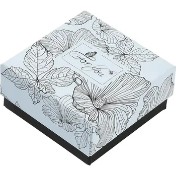 Dárková krabička Krabička modrá a černá For you 7,5x7,5x3,6