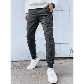 Pánské oblečení Pánské teplákové kalhoty Barva tmavě šedá DSTREET DStreet černá 2708580