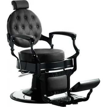 Kadeřnické křeslo Kadeřnické barber křeslo Hairway Romeo - černé (56258) + dárek zdarma