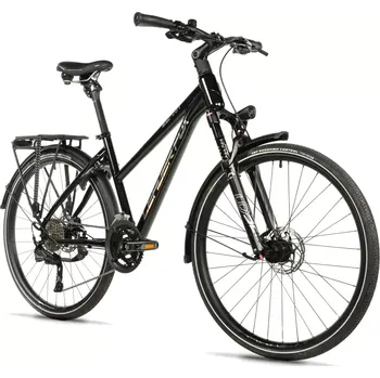 Trekingové kolo Leader Fox Espirit dámské černá lesklá