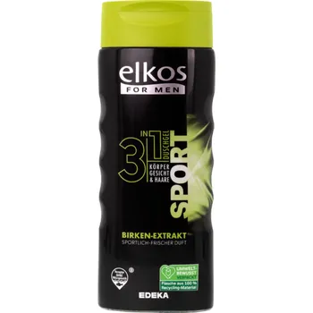 Sprchový gel Elkos Men sprchový gel 3IN1 Sport 400 ml - originál z Německa
