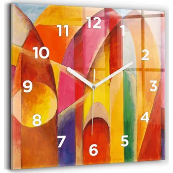 Hodiny Nástěnné hodiny Wallfluent červené 30 cm