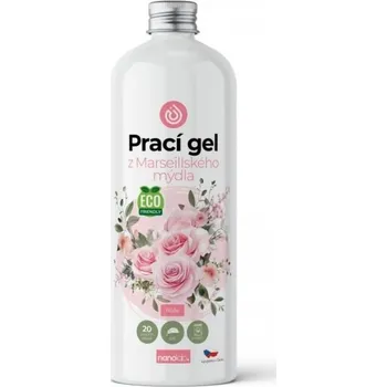 Prací gel Nanolab Prací gel z Marseillského mýdla pro citlivou pokožku Růže 1L