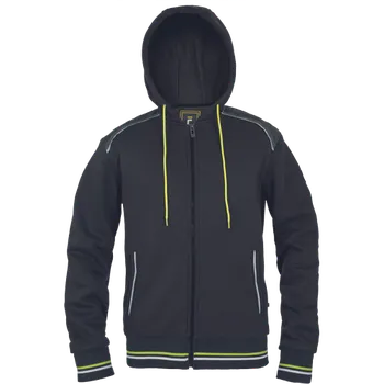 Pánská mikina CERVA SHELDON mikina s kapucí Barva: antracit/žlutá, Velikost: M C03060146A1002