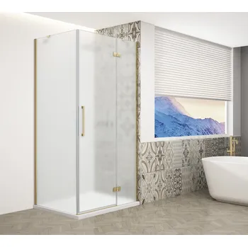 TRINITY GOLD MATT obdélníkový sprchový kout 1200x800mm, matné sklo, pravé