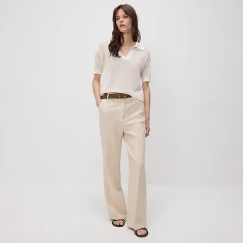 Dámské kalhoty Reserved - LADIES` TROUSERS - krémová - 282FT-01X - 282FT-01X-XS