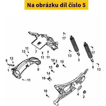 SYM Tlumič zadní pravý 52400-ZEA-900-K