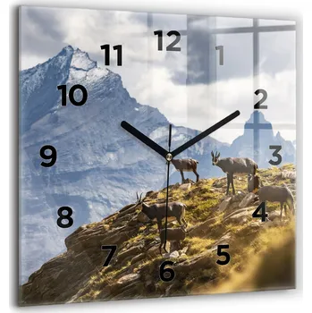 Hodiny Nástěnné hodiny Wallfluent hnědé 60 cm