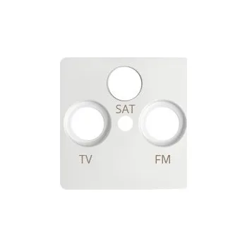 vypínač Kryt zásuvky anténní R+TV+SAT, Simon 82 82037-30, bílá