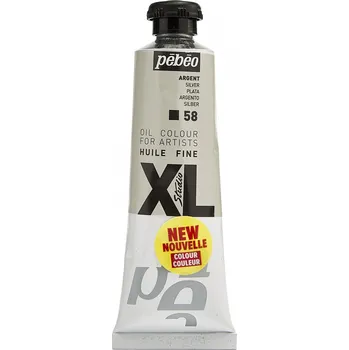 Olejová barva Olejová barva Pébéo Studio XL - 58 Silver Objem: 200 ml