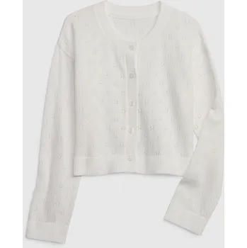 Dívčí svetr GAP Dětský pletený kardigan - Holky GAP šedá 2150657