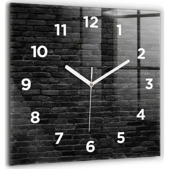 Hodiny Nástěnné hodiny Wallfluent černé 60 cm