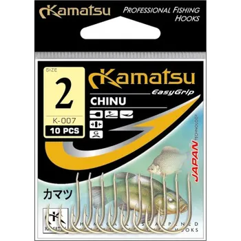 Rybářský háček Zemní Háčky s protihrotem Kamatsu Chinu 10 ks