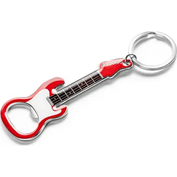 Master Klíčenka a otvírák na elektrickou kytaru s magnetem Červená