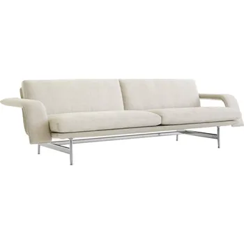 Sedací souprava &Tradition Třímístná pohovka Meantime AV31, Ecriture 210/polished aluminium