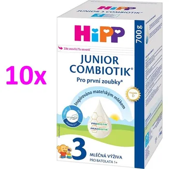 Kojenecká výživa HiPP 3 JUNIOR Combiotik 700 g 10ks