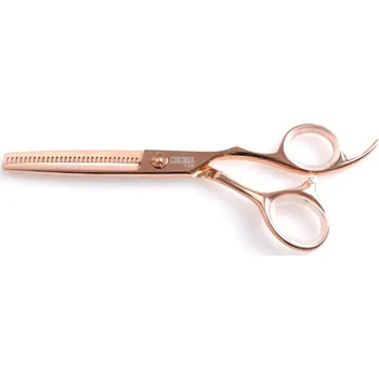 Kadeřnické nůžky Efilační nůžky Sibel Cisoria RGOET30 5,5" - zlaté, 30 zubů (7078030) + dárek zdarma