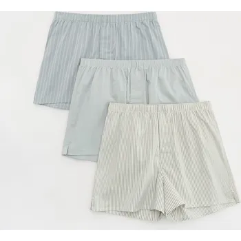 Boxerky Reserved - Sada 3 boxerek loose - bledá zelená - 573CS-07X - 573CS-07X-S