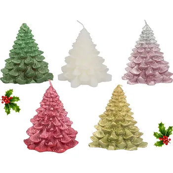 Stojací lampa Vánoční dekorace - svíčka stromeček Barva: Zlatá