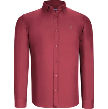 Pánská košile Pánská košile dewberry dewberry tmavě červená 1945422