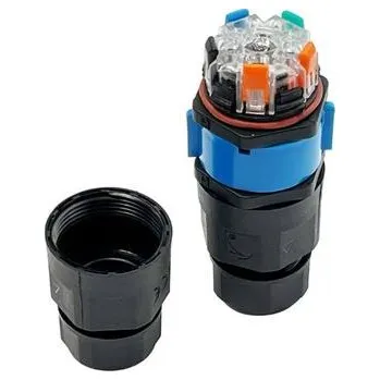 Kabelová spojka IP68, typ I rozpojovací, 5x2.5mm2; 250V, 16A, bezšroubová - FK-I5P-IP68