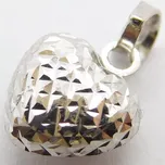 Klenoty Budín Dámský zlatý přívěsek srdíčko z bílého zlata 585/0,36gr 02593 (Klenoty Budín Dámský zlatý přívěsek srdíčko z bílého zlata 585/0,36gr 02593)