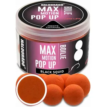 Boilies Haldorádó Plovoucí Boilies Pop-Up Max Motion 50 g 16+20 mm - Černá Chobotnice