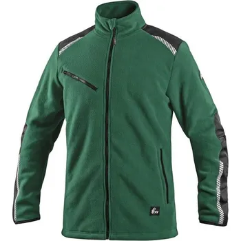 Pracovní oblečení Canis (CXS) Pánská fleecová mikina CXS 4ENVI SOLIS - Zelená / černá | XL