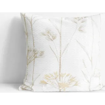 Povlak na polštářek Krepový povlak na polštář - Okrasné rostliny 45 x 45 cm