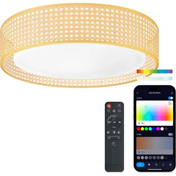 LED osvětlení Ksix Bohemia chytré světlo s repro 3W, Ø 46cm, 35W, 4000 lm, RGBIC+CCT