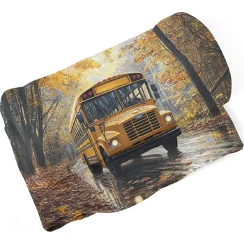 deka Sablio Deka Žlutý školní autobus - 150x120 cm