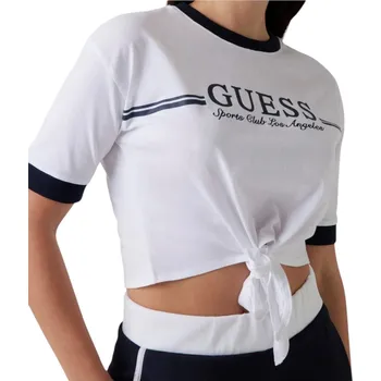 Dámská móda GUESS KNOT T-SHIRT V5GI05I3Z14 G011 L Velikost: L